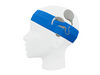 Universal cotton headband - blue