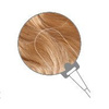 Couvercle d'antenne original MED-EL DL de la série Design Covers - cheveux - marron clair