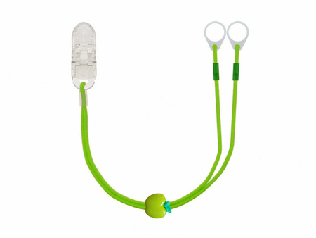 Gancho doble - clips para audífonos y procesadores de audio - green with apple