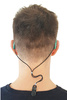 Pendentif double - clip à l'aide auditive ou au processeur audio - noir