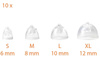 Embouts / dômes miniFit Bass ventilés pour appareils auditifs (miniFit Bass Double Vent Domes) - 10 pcs.
