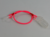 Single clip-on hook for one processor / hearing aid - neon pink