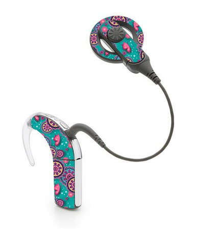 Adhesivo decorativo / skin para procesador de audio Cochlear Nucleus 5 - mariposas