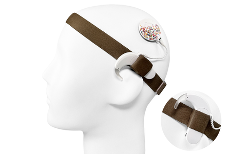 EasyFlex PRO light  headband for cochlear implants / audio processor - brown