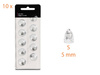 Embouts / dômes miniFit Open pour les appareils auditifs Oticon (miniFit Open Domes) - 10 pcs.