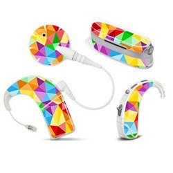 Adhesivo decorativo / skin para procesador de audio AB Naida / Neptun - arcoíris