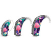 Universal skins for hearing aids - flamingo