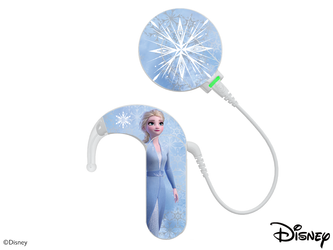 Adhesivo decorativo / skin para procesador de audio MED-EL Sonnet 3 - Disney Frozen - Elsa
