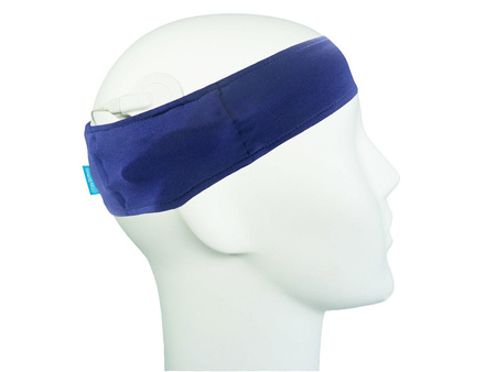 Bandeau de sport pour processeur audio / implants - bleu