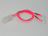 Clip-on hooks for processors / hearing aids - neon pink