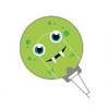 Couvercle d'antenne original MED-EL DL de la série Design Covers - monstre vert