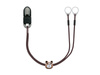Clip-on hooks for processors / hearing aids - brown with bear