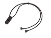 Silicone anti-lost lanyard for hearing aids with clip - black