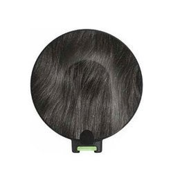 Couvercle d'antenne original MED-EL DL de la série Design Covers - cheveux - noir de corbeau