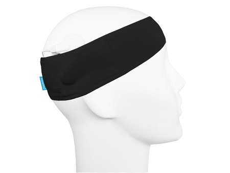 Bandeau de sport pour processeur audio / implants - noir
