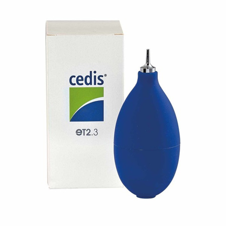 Cedis Air blower, blue with chrome-plated metal tip eT2.3