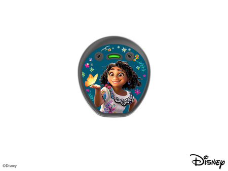 Skins / stickers for Cochlear Kanso 2 audio processor - Disney Encanto - Mirabel