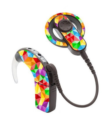 Skin pour le processeur Cochlear NUCLEUS 6 - arc-en-ciel