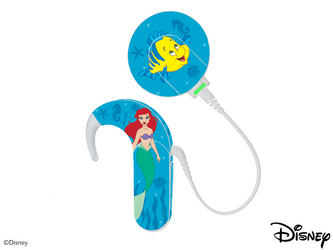 MED-EL Sonnet 1/2 audio processor skins / stickers - Disney Little Mermaid - Ariel