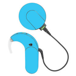 Adhesivo decorativo / skin para procesador de audio MED-EL Sonnet 1 / 2 - azul