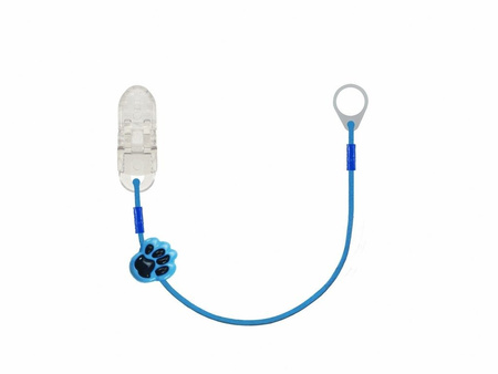 Gancho simple - clips para audífonos y procesadores de audio - azul con una pata