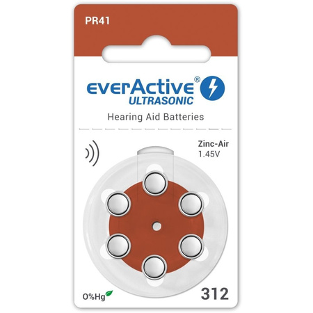 Batterien everActive ULTRASONIC 312 - blister (6 Stück)