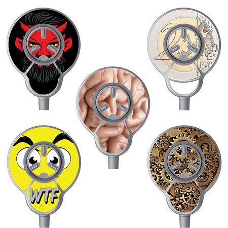 Adhesivo decorativo / skin para bobinas para Cochlear Nucleus 7 / 8 - conjunto n° 2