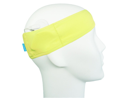 Sport headband for sound processors  - yellow