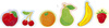 Puzzles Flexi Forms - 6 Fruits