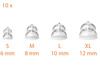 Embouts / dômes MiniFit Power pour les appareils auditifs Oticon (miniFit Power Domes) - 10 pcs.