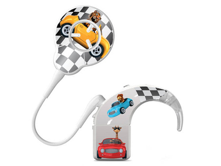 Skins / stickers for Cochlear Nucleus 8 audio processor - cars