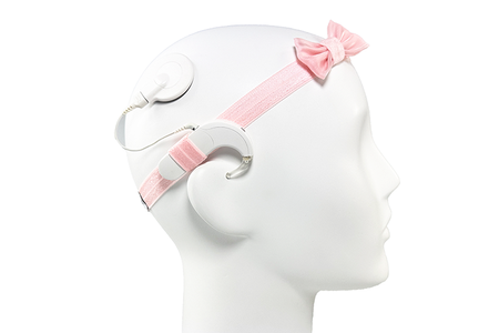 EasyFlex Girl bands for hearing aids and/or audio processors - pink bow