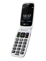 Teléfono móvil con tapa para personas mayores / personas con discapacidad auditiva Geemarc CL8700 (plegable)