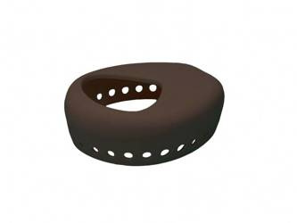 Housse de protection en silicone pour processeur Cochlear Kanso 2 / 3 - brun