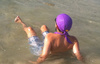 Nammu swimming cap - violet