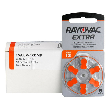 Batterien Rayovac Extra Advanced 13 - box (60 Stück)