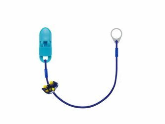 Einzel-Halteband für Soundprozessoren und Hörgeräte - Blau mit Auto