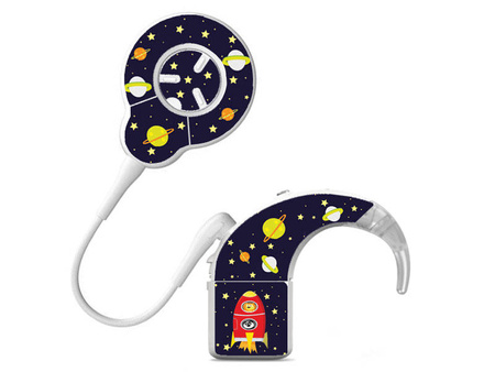 Adhesivo decorativo / skin para procesador de audio Cochlear Nucleus 8 - cohete