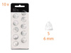 Embouts / dômes miniFit Bass ventilés pour appareils auditifs (miniFit Bass Double Vent Domes) - 10 pcs.