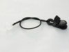 Single clip-on hooks for one processor / hearing aid - black