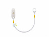 Single clip-on hook for one processor / hearing aid - white with rabbit