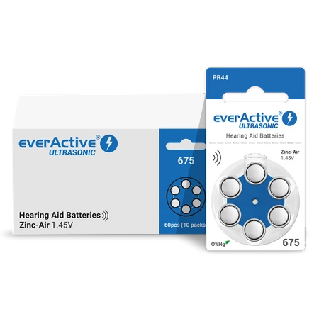 Batteries everActive ULTRASONIC 675 box (60 pcs)