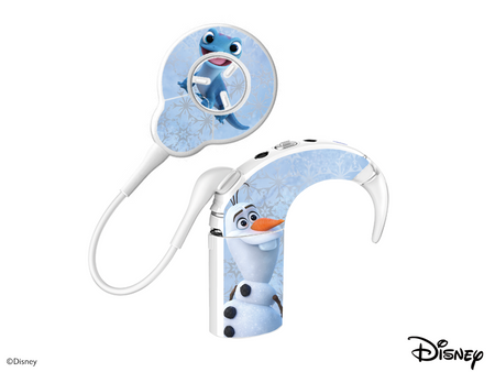 Adhesivo decorativo / skin para procesador de audio Cochlear Nucleus 7 - Disney Frozen - Olaf