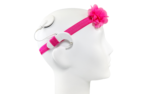 Bandeau EasyFlex GIRL pour appareils auditifs et/ou processeurs audio - rose
