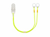 Clip-on hooks for processors / hearing aids - neon yellow