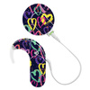 Skins / stickers for audio processor MED-EL Sonnet 1 / 2 - hearts