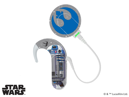 Skins pour l’audio processeur MED-EL Sonnet 1 / 2 - Lucasfilm Star Wars - R2D2