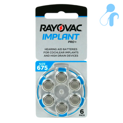 Pilas RAYOVAC 675 IMPLANT PRO+ - blíster (6 uds)