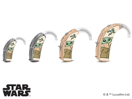 Hearing aid skin / stickers - Lucasfilm Star Wars - Grogu