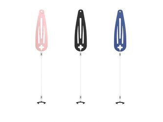 Unsichtbares Einzel-Halteband für Med-EL Rondo 3 / Samba 2 Audioprozessoren mit Haarspange (3 Farben)